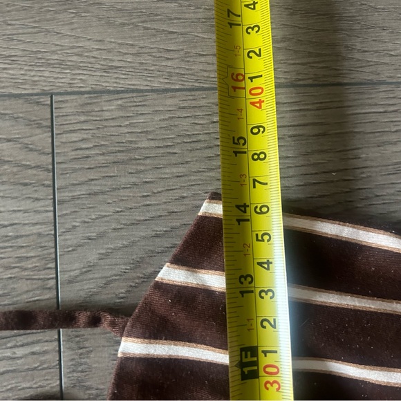 Reformation Westlake Stripe Mini Dress in Coffee Brown Size 2 - Picture 9 of 16